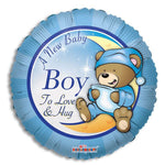 A New Baby Boy to Love and Hug Balloon